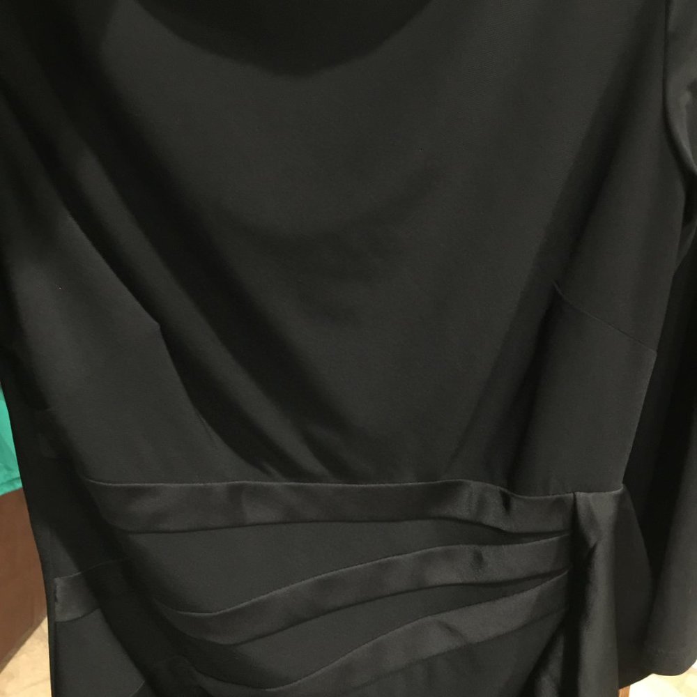 NEW BLACK CHAPS RUFFLE COCKTAIL DRESS M - Picture 9 of 16